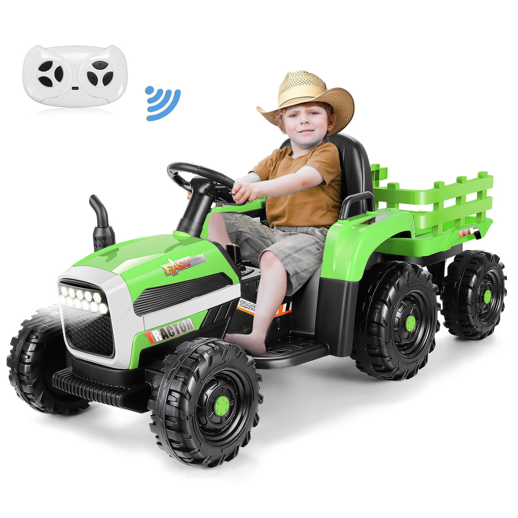 2-in-1 Kinder Elektroauto Traktor mit