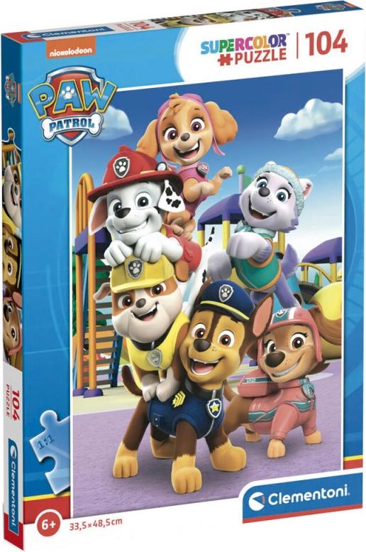 Puzzle 104T Supercolor Paw Patrol Klassische Puzzles
