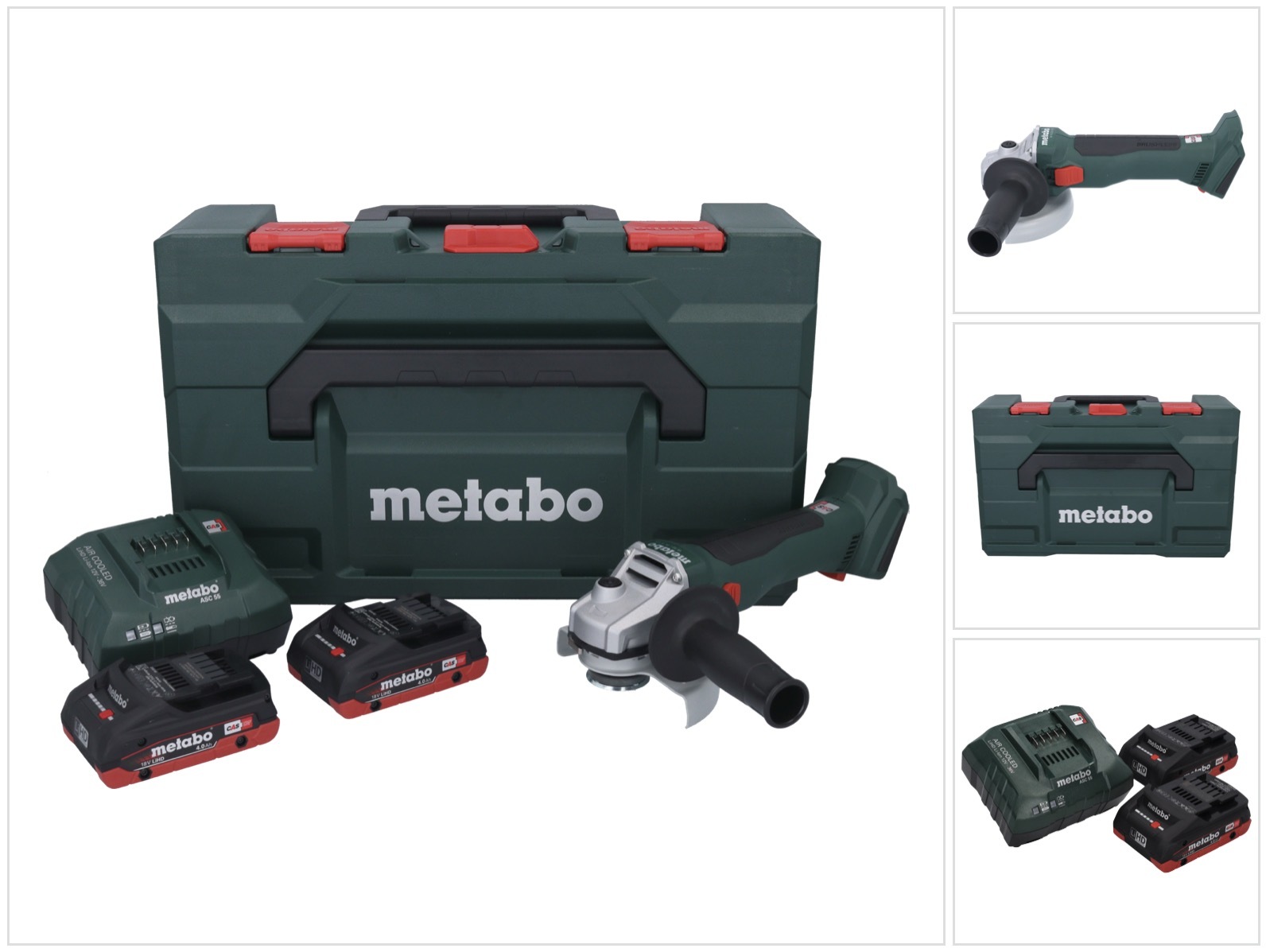 Metabo W 18 L BL 9-125, 10000 RPM, 12,5 cm, Akku, 4 Ah, 1,5 kg, Bürstenloser Motor