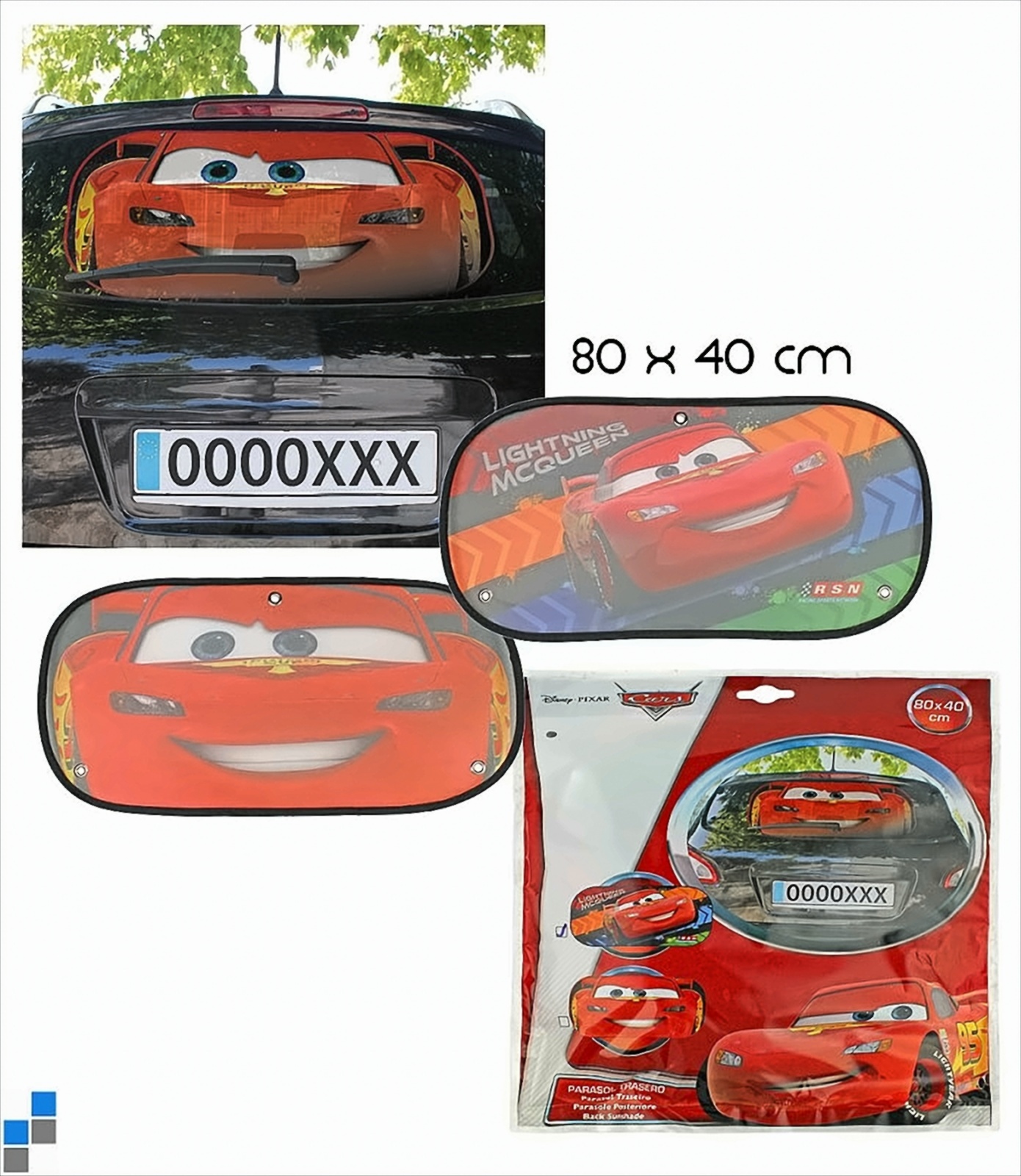 Sambros CAR-401-01 - Auto-Heckscheiben-Sonnenblende CERDA