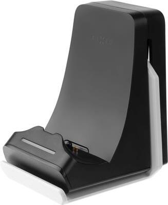 Dokovacia stanica FIXED pre ovládač DualSense PlayStation 5 s háčikom na slúchadlá, skladacia, čierna a biela