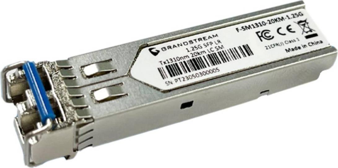 Grandstream SFP Fiber modul, single mod, 20km, 1.25Gbps F-SM1310-20KM-1.25G