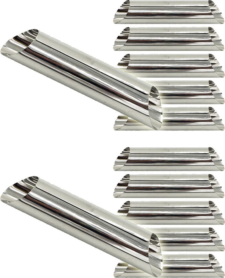 30 Stück Edelstahl Cannoli Formen - 12,7cm Sahnerollen Formen Für Gebäck & Croissants