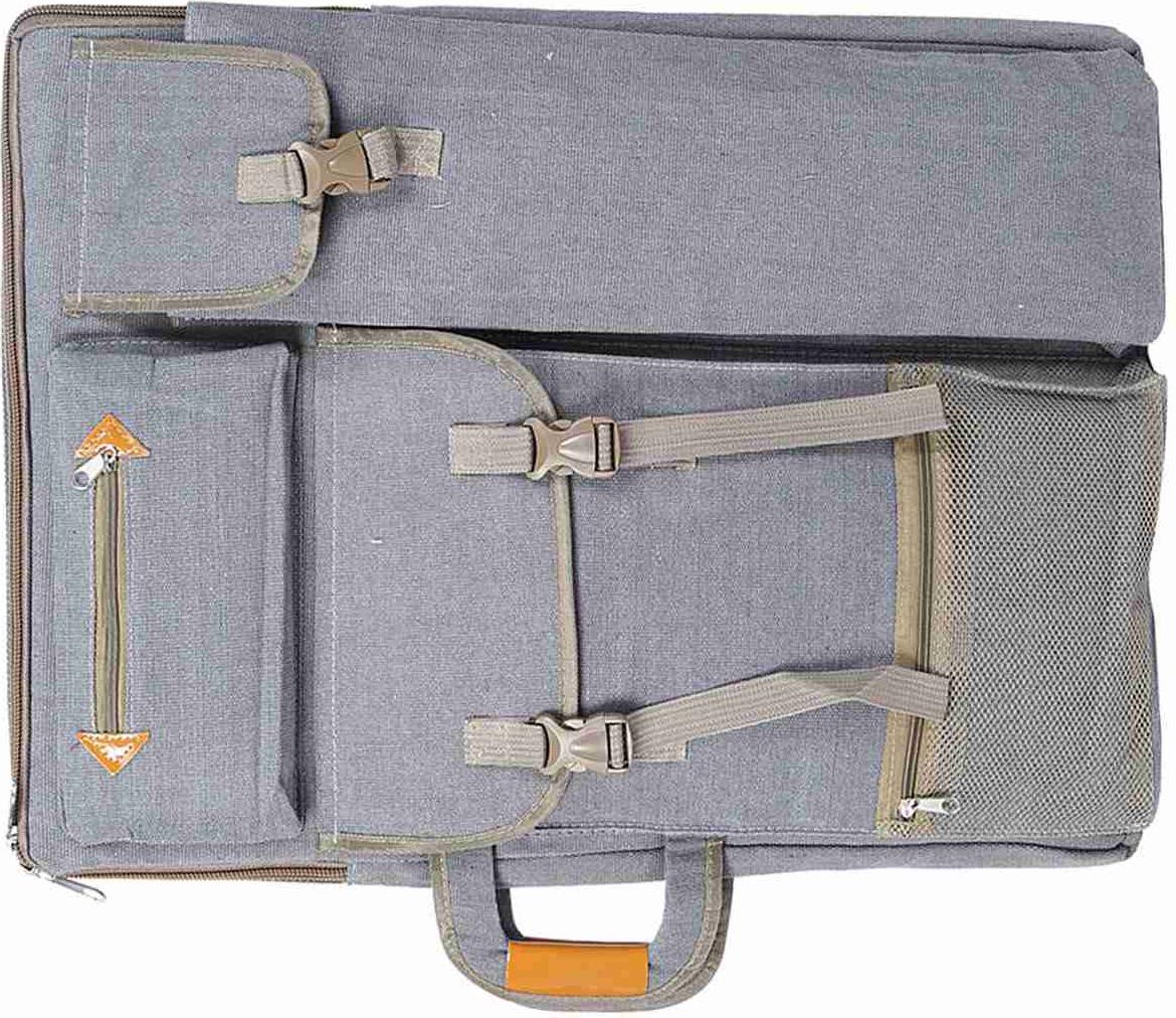 Vislone Canva Multifunktionale große Kunsttasche Outdoor-wasserdichte Skizzenbretttasche Kunstzubehör (grau) K_GY09881-01_260214_45150
