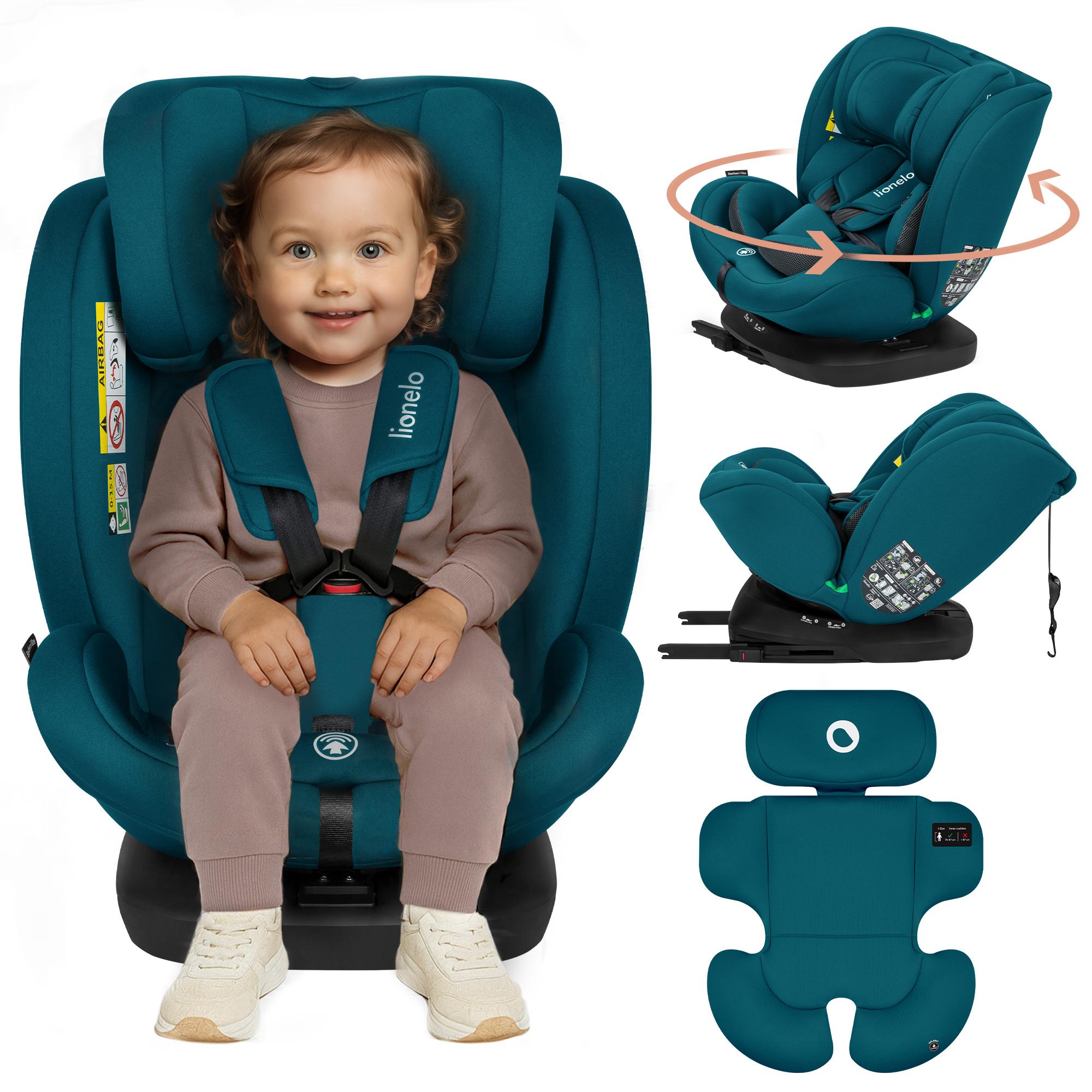 Detská autosedačka Lionelo Bastiaan i-Size od narodenia do 12 rokov, od 0 kg do 36 kg, i-Size, Isofix + Top Tether - indigovo modrá