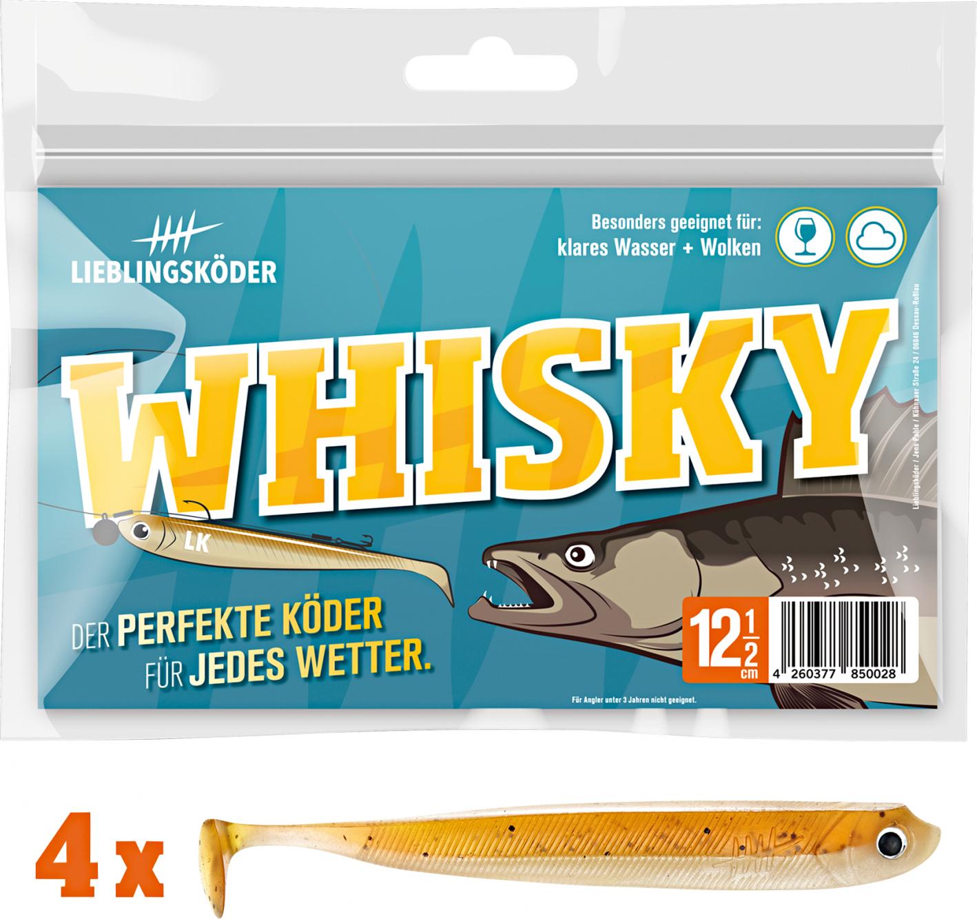 Lieblingsköder Gummifisch Zanderköder (12,5 cm, Whisky) Farbe: Whisky Whisky 12.5cm