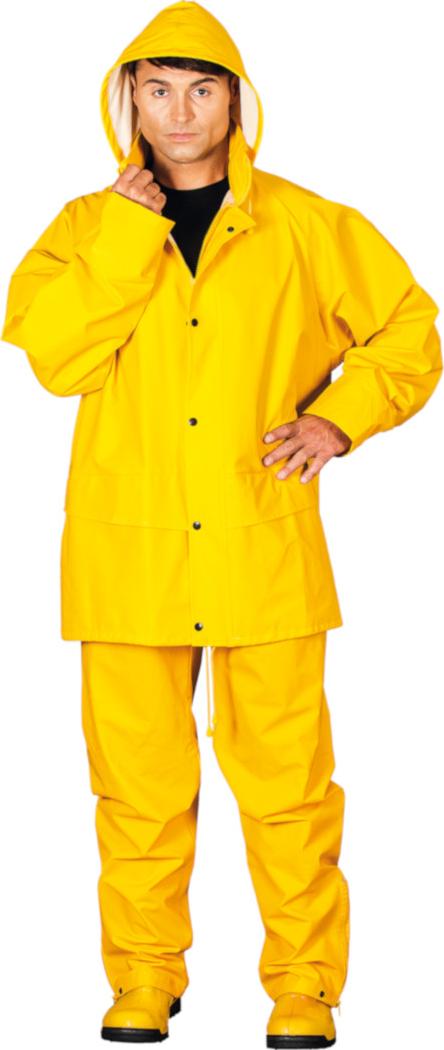 Reis Regenschutzkleidung aus Polyurethan, Set aus Hose und Jacke mit Kapuze L KPLPUYL