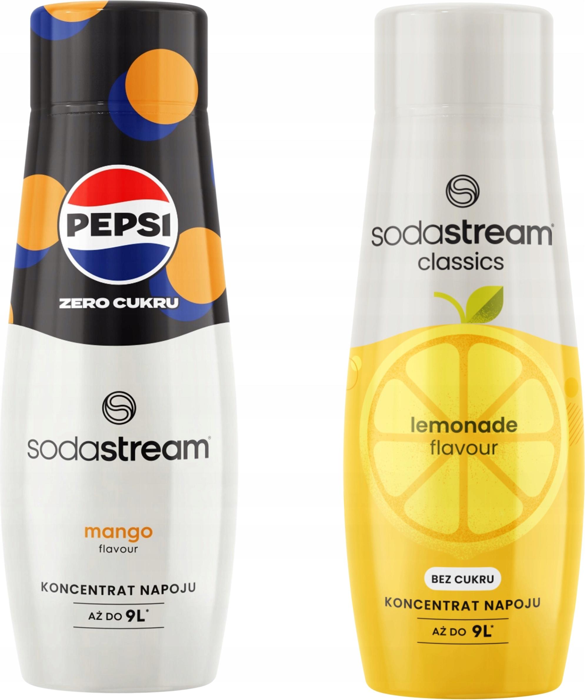 2er-Set Wasserkonzentrate. Sodastream Pepsi MAX Mango + Lemonade Zero