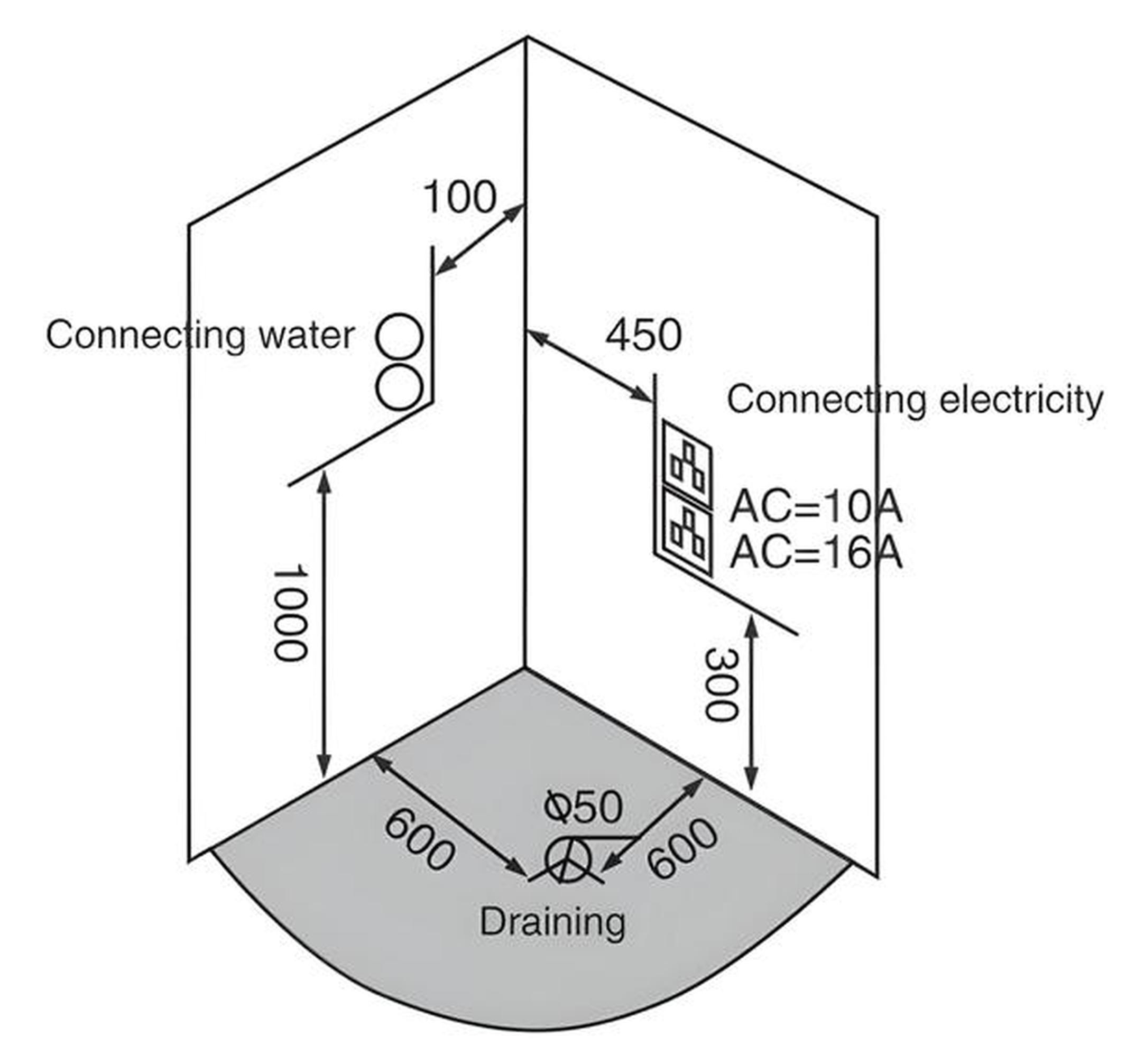 AEA Duschkabine Glasdusche Duschabtrennung Komfortdusche Glaskabine 120x120 cm