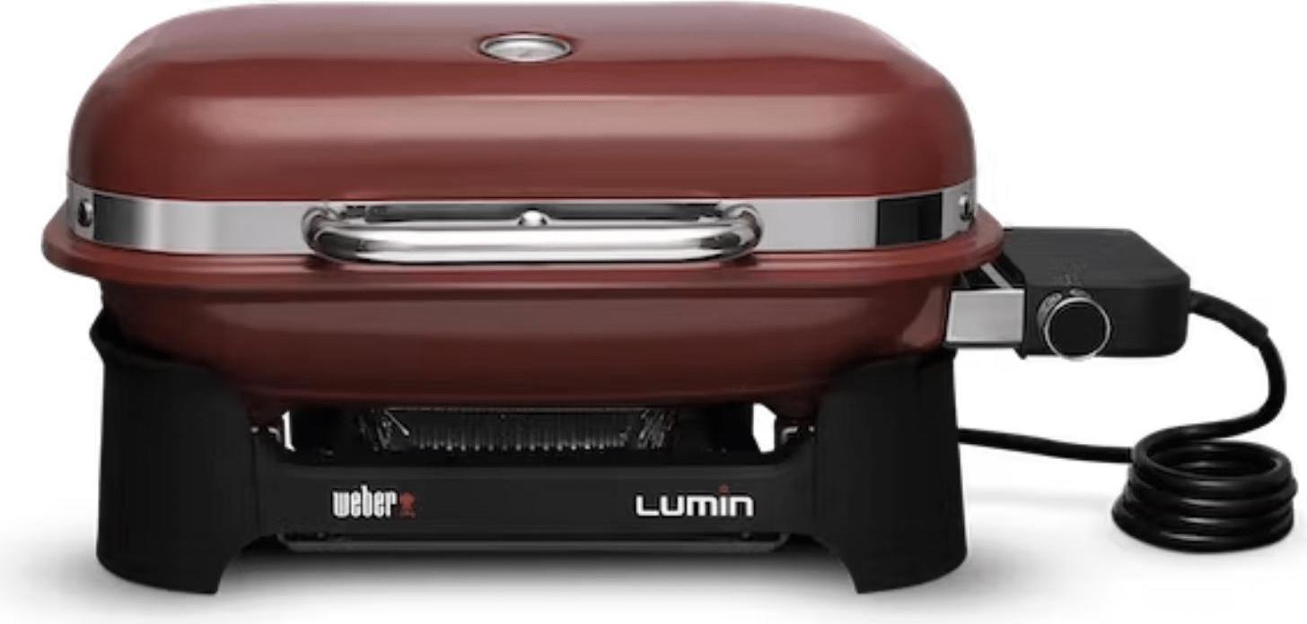 Weber Lumin Compact Elektrogrill 2200W Rot für Balkon und Tisch