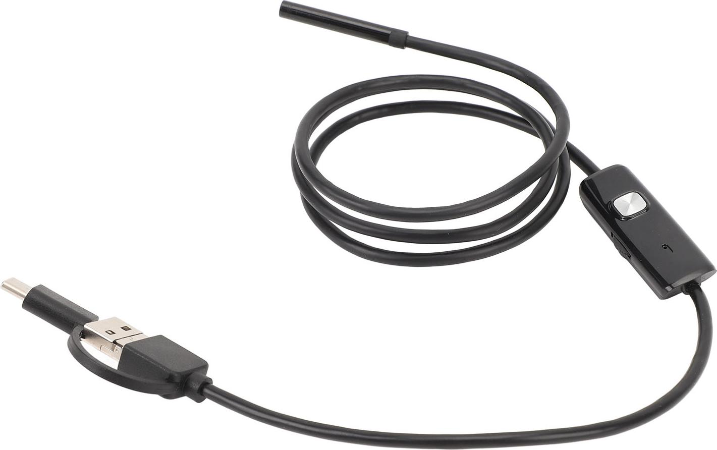 3.28 stôp dĺžky kábla 3 v 1 Endoskopická kamera so 6 LED svetlami Flexibilná kamera na kontrolu kanálov Borescope typu C USB pre rozhranie Android