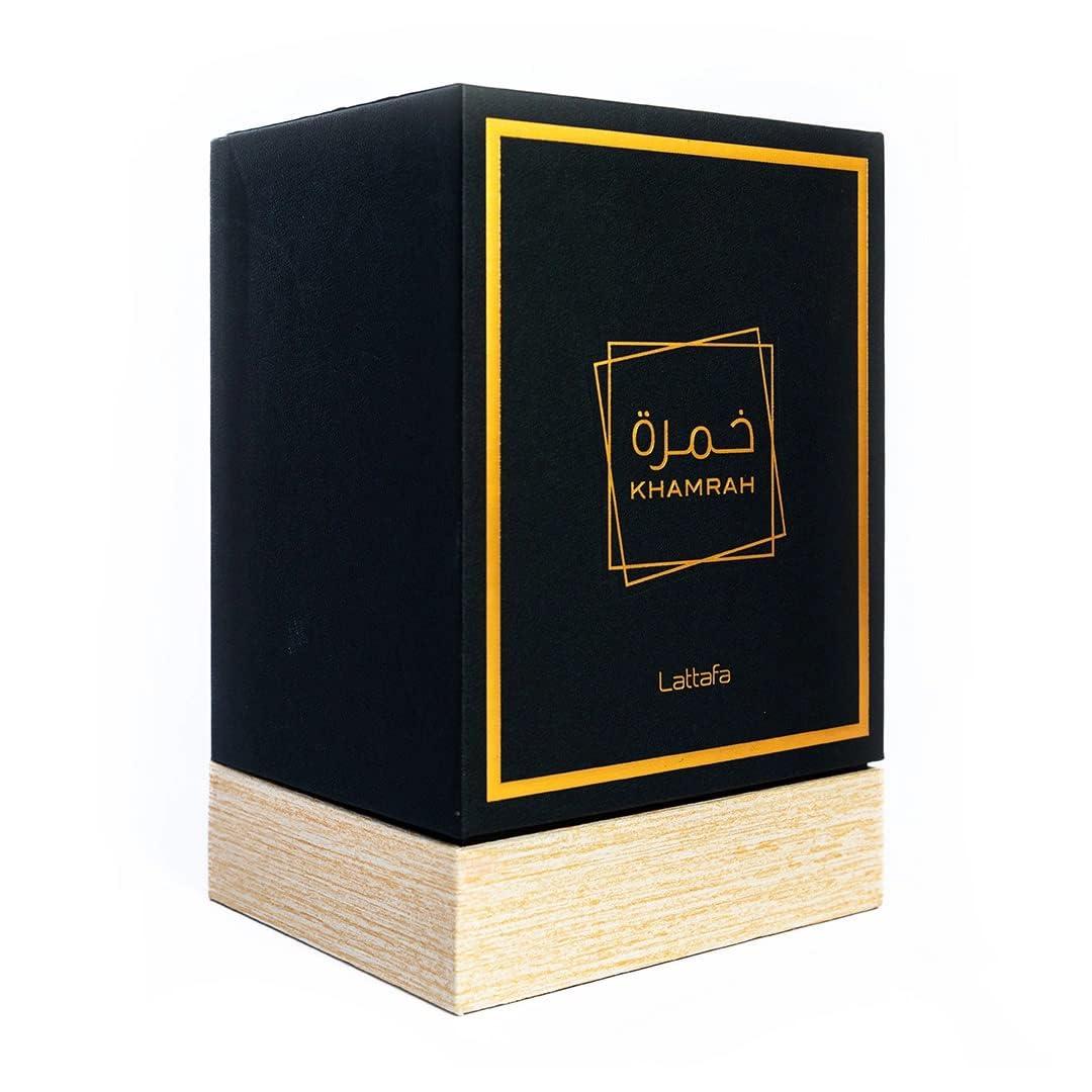 Lattafa Perfumes LLC (Dubai, VAE) Lattafa Khamrah Eau de Parfum 100 ml | Unisex Duft | Original aus Dubai | Kein China-Import | Orientalisch | Edler Zimt-Vanille-Akkord