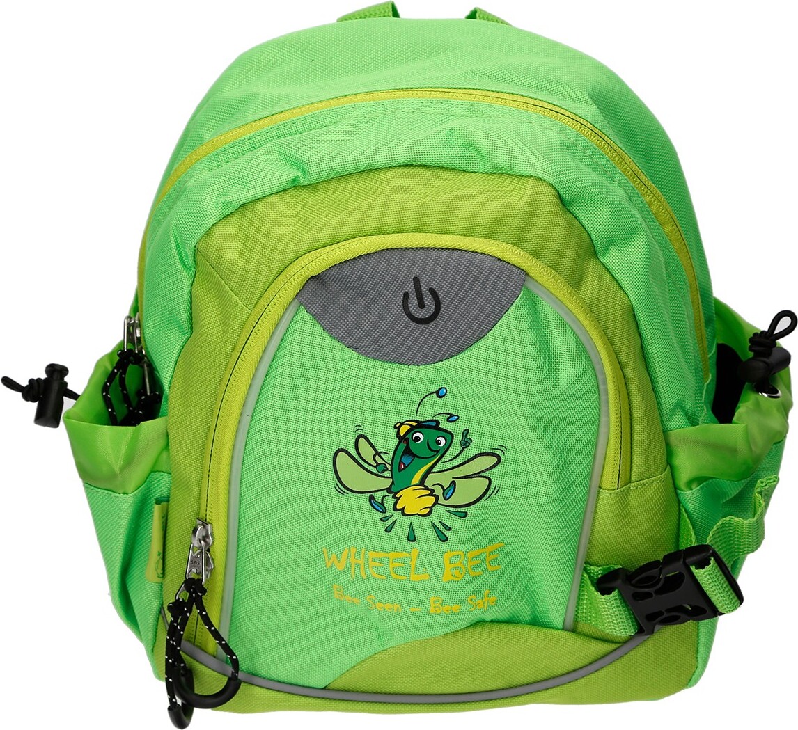Sonstige Handelsware *Wheel Bee "Kiddy Bee" Junior Backpack green, LED-Light 950012