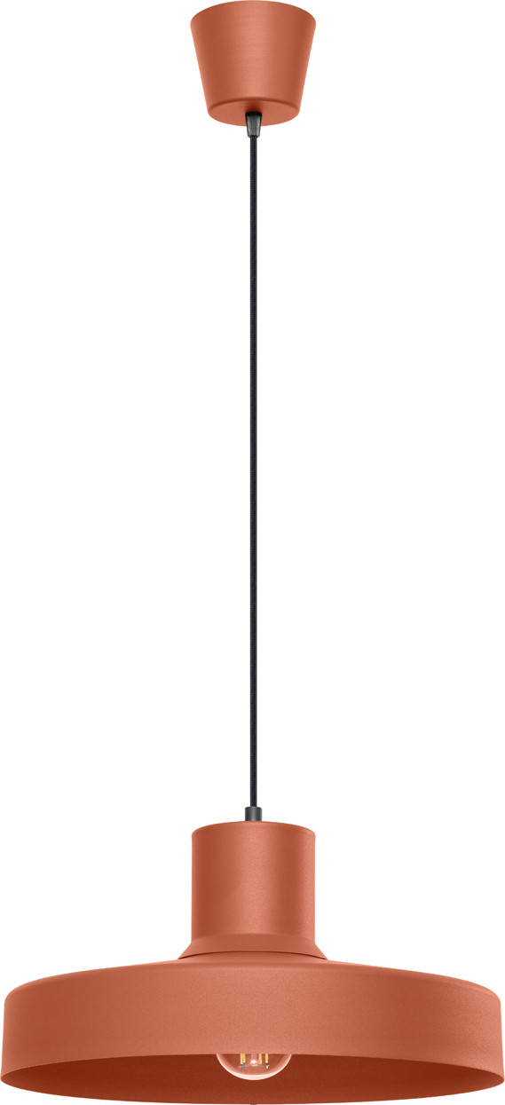 Pendelleuchte BILO roter Ocker 1xE27 15W Stahl 120x35x35cm Sollux Lighting