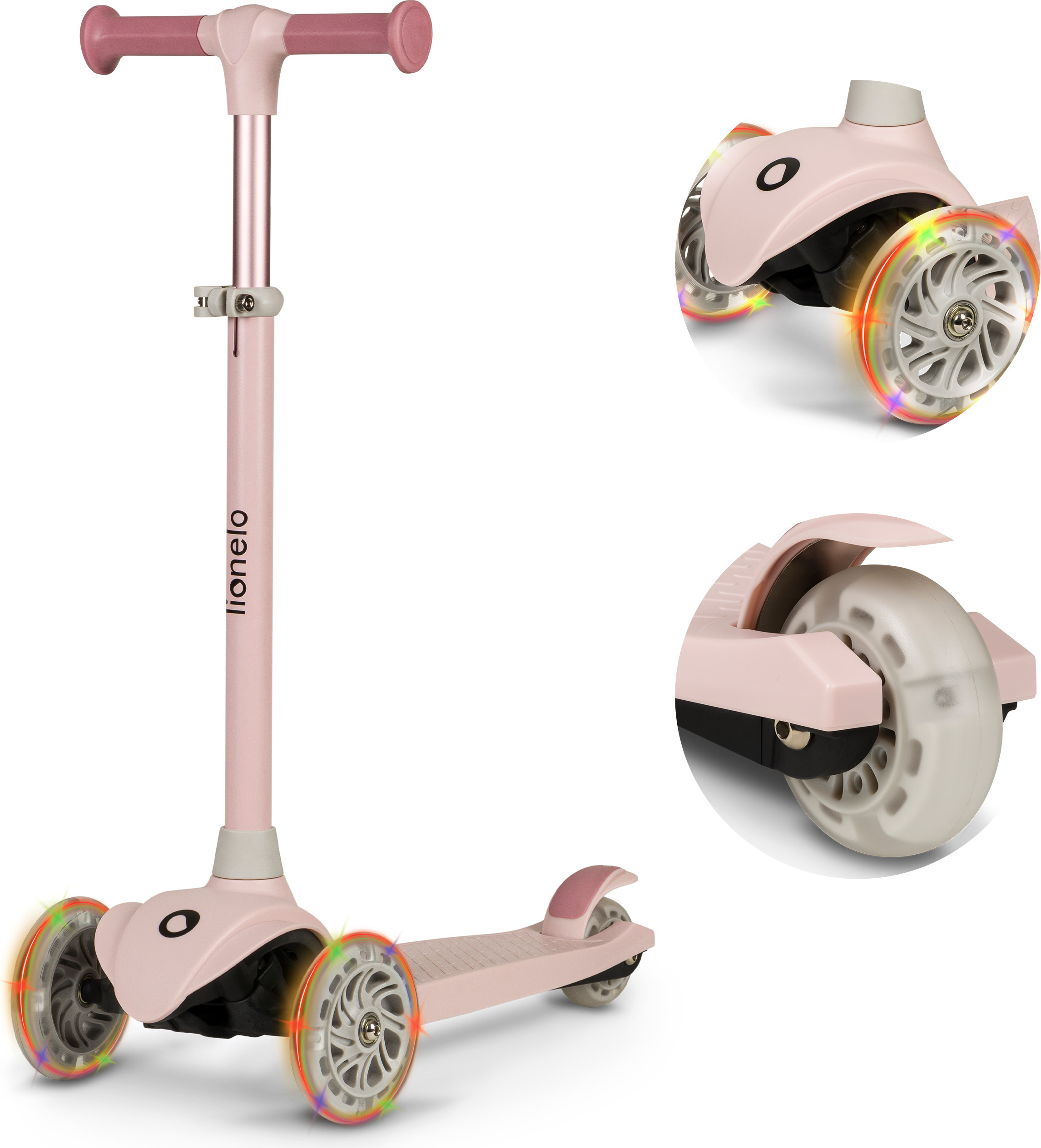 Lionelo JESSY Balance-Roller für Kinder ab dem 3. Lebensjahr bis zu 50 kg - Rose LOE-JESSY PINK ROSE