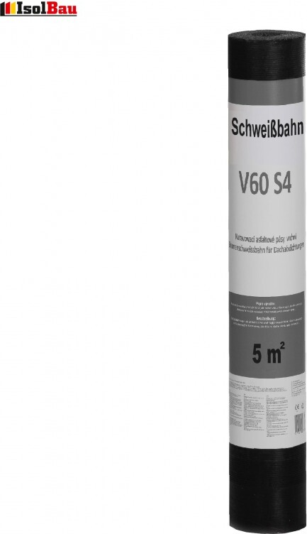Isolbau Schweißbahn V60 S4 talkumiert 5m2 Bitumenbahn 1 Rolle Dachpappe V60S4-TALK-5