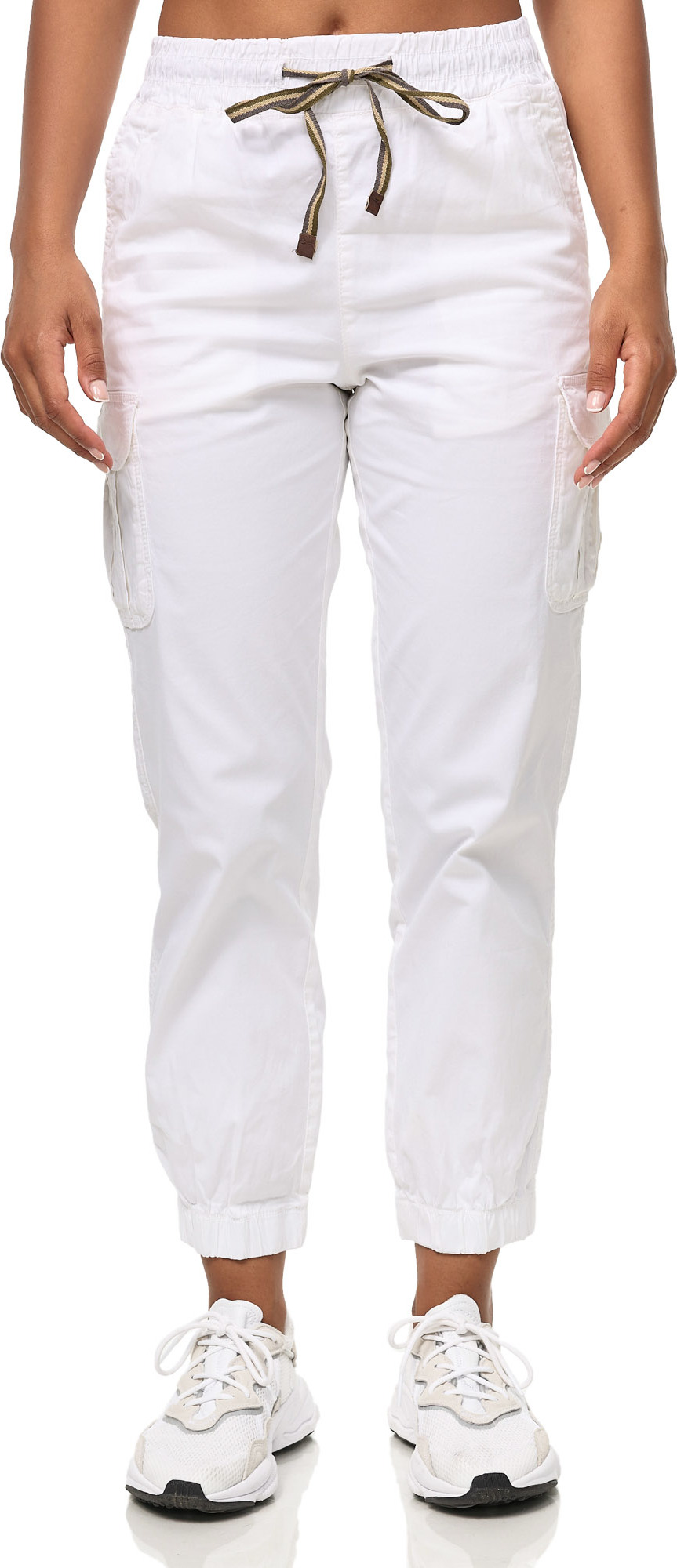 Lepunuo Damen Cargohose – Lässige Baggy-Hose Mit 6 Taschen, Hoher Taille & Weitem Bein