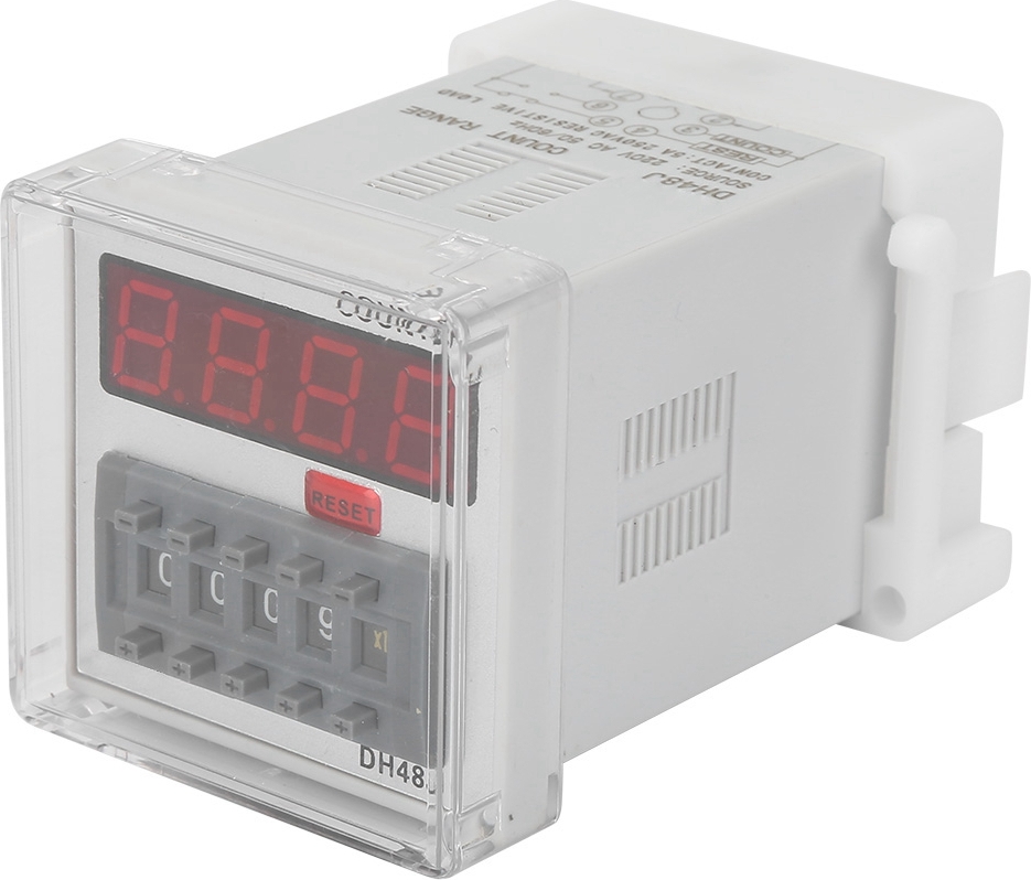 DH48J 220VAC Digitálne počítadlo relé LED displej 1-999900 8-pin