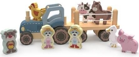 Holzspielzeug - Traktor. Bobbies und Teddybären TREFL