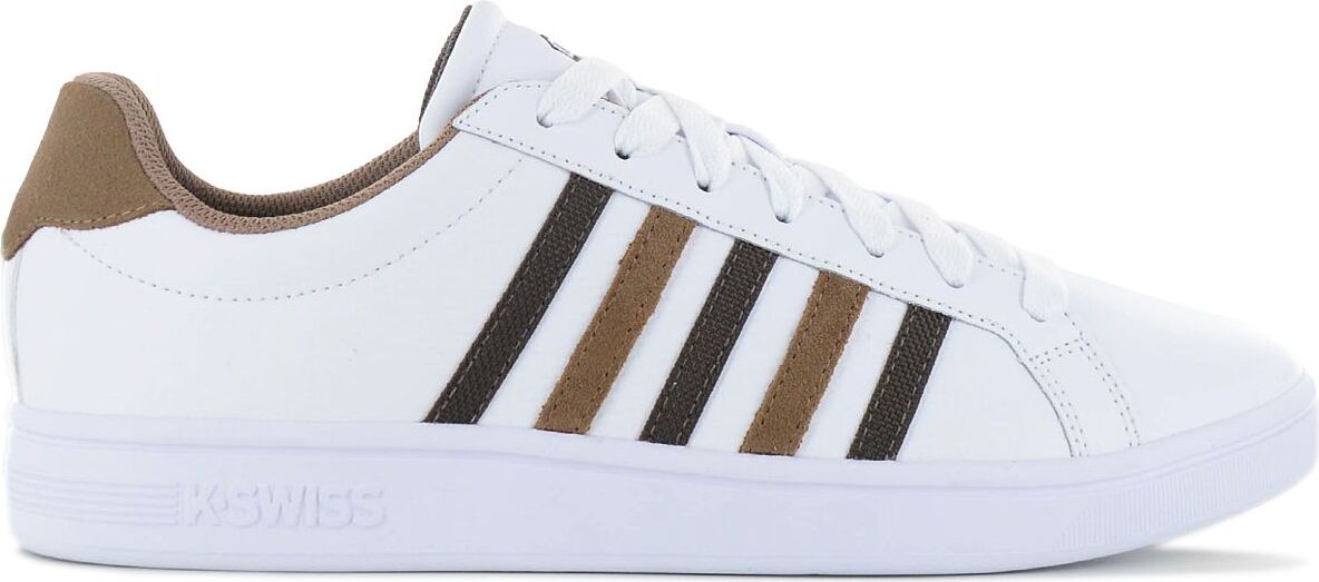 K-Swiss Court Tiebreak - Herren Sneakers Schuhe Leder Weiß 07011-919-M , EU 44.5