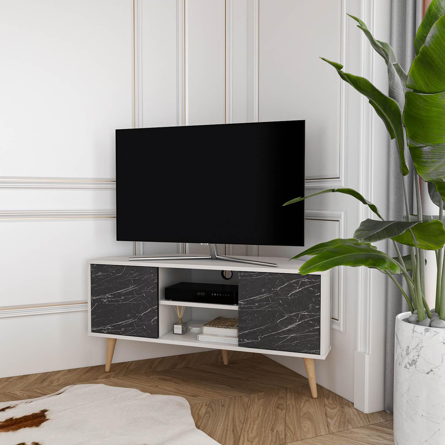 Decorotika Lesson Tv Möbel | Weiß & Bendir LSS47TS01