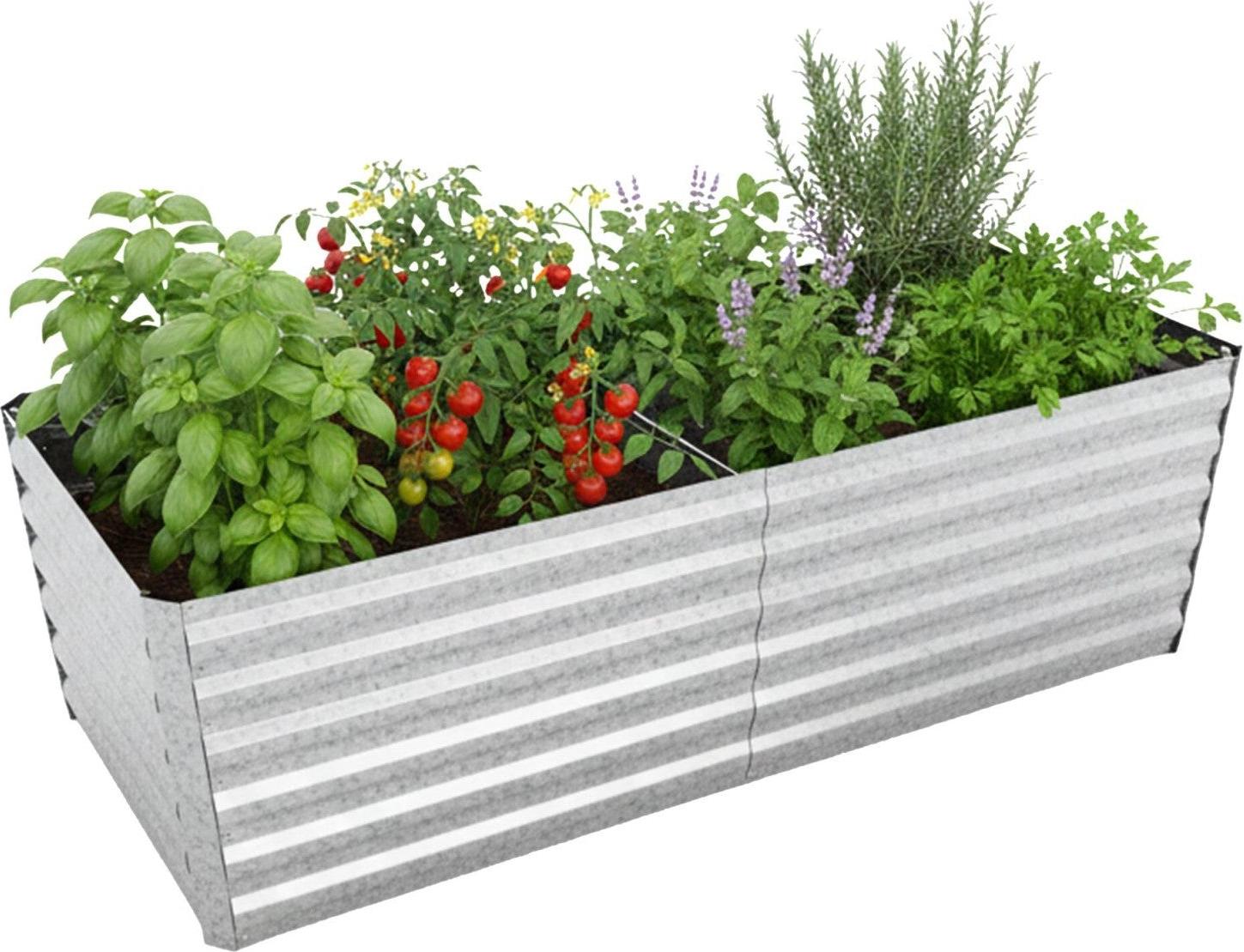 Northix Hochbeet aus verzinktem Metall - Schädlingsresistent