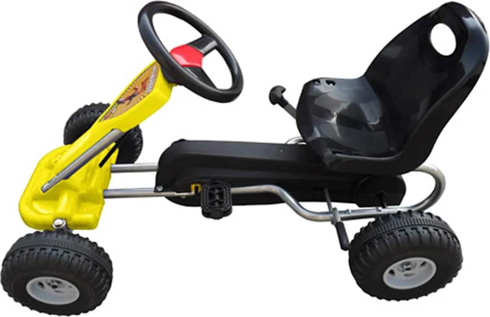 vidaXL Pedal-Gokart Gelb 90252
