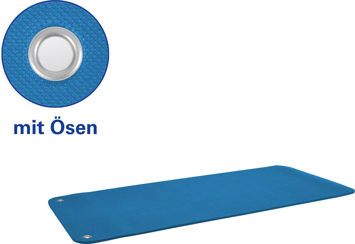 Sport-Tec Pilates- und Yogamatte inkl. Ösen, LxBxH 140x60x0,6 cm, blau 03017
