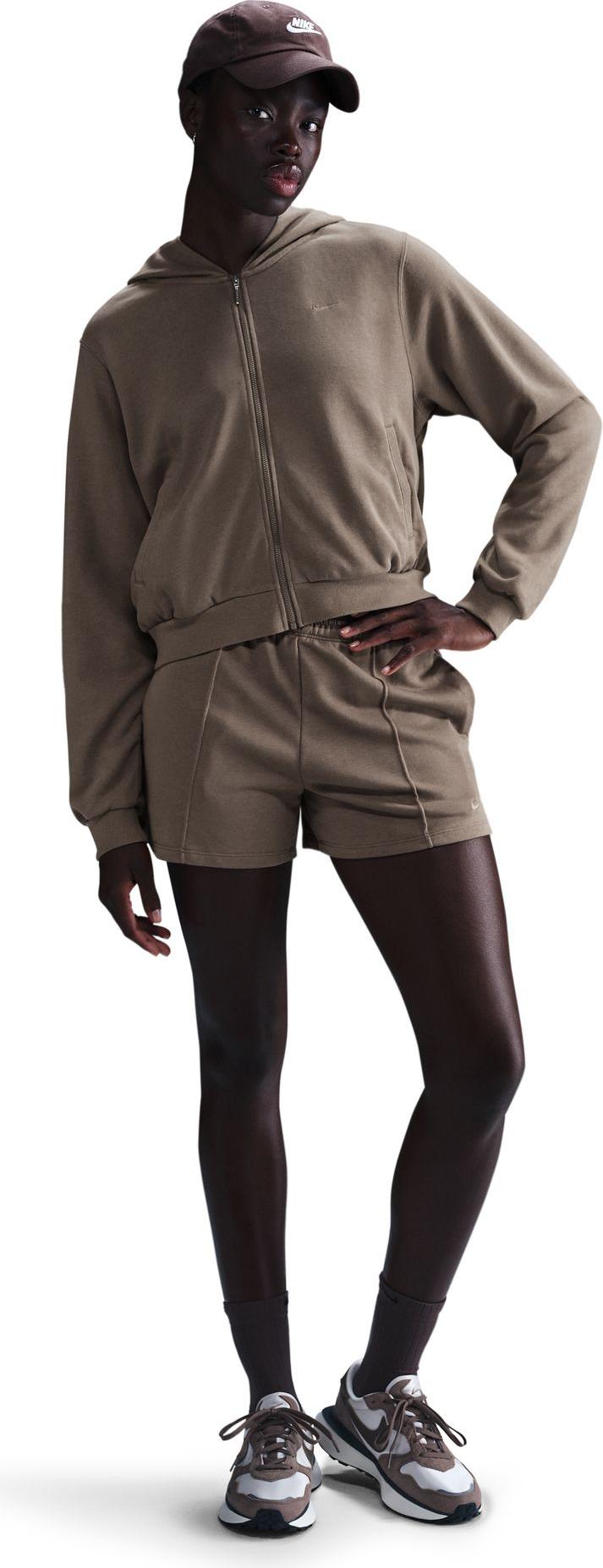 Nike W Nsw Nk Chll Ft Fz Hdy Mink Brown/Mink Brown Mink Brown/Mink Brown Xs FN2415