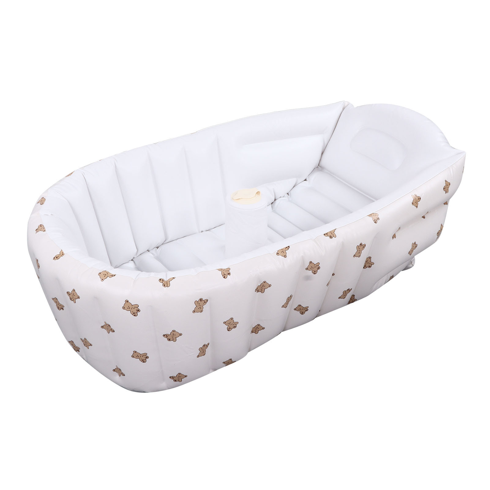 Vasca Da Bagno Gonfiabile Per Bambini Rosa – Pieghevole, Antiscivolo, Con Pompa Inclusa E Kit Riparazione, Dimensioni 98x64x28 Cm