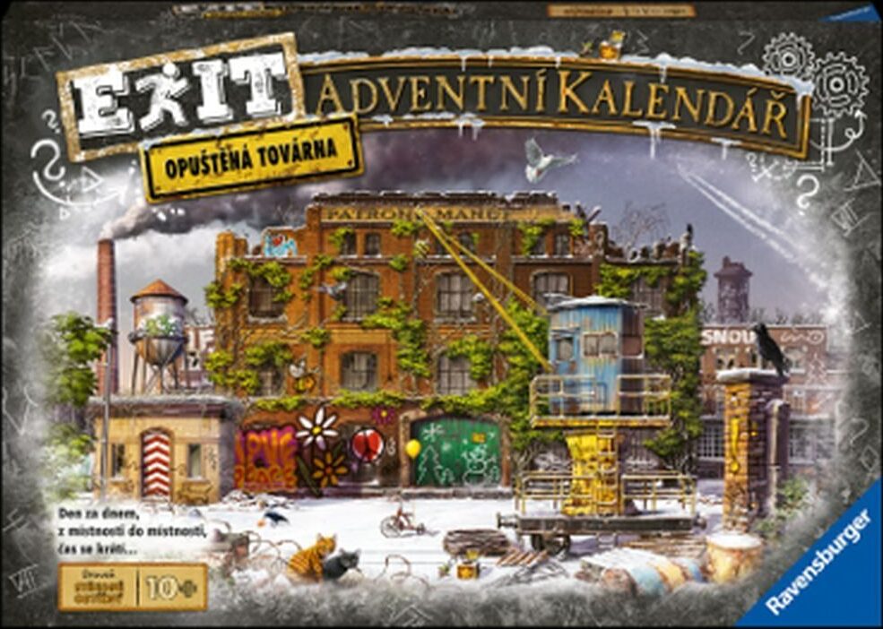 RAVENSBURGER EXIT Úniková hra Opuštěná továrna adventní kalendář