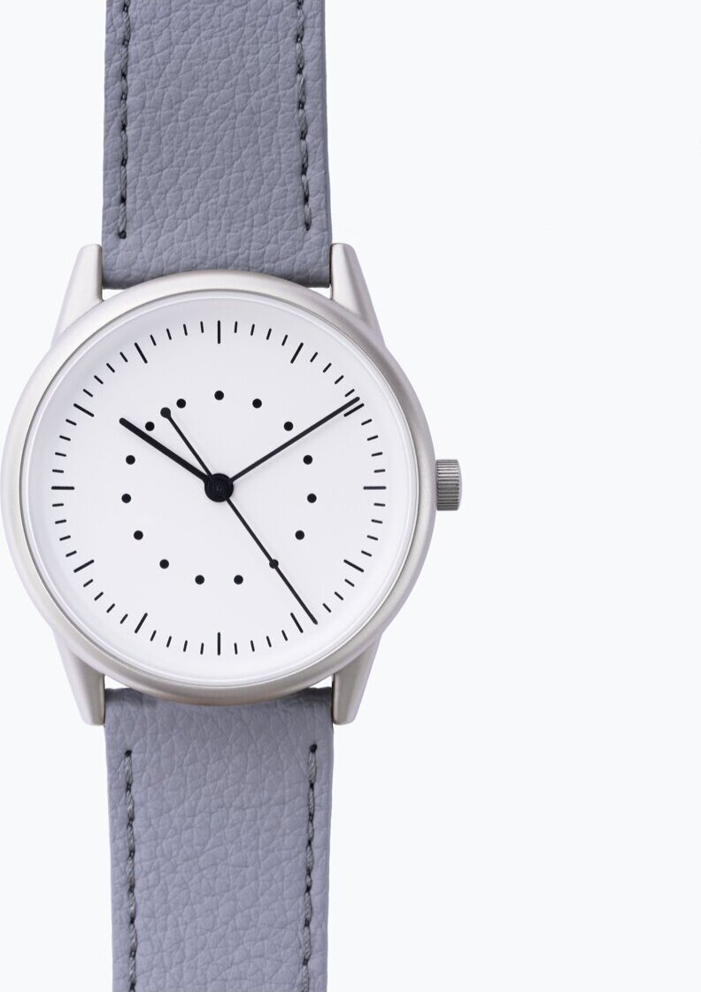 Automatikuhr Analog Automatik Uhren mit Edelstahl Uhrengehäuse Grau