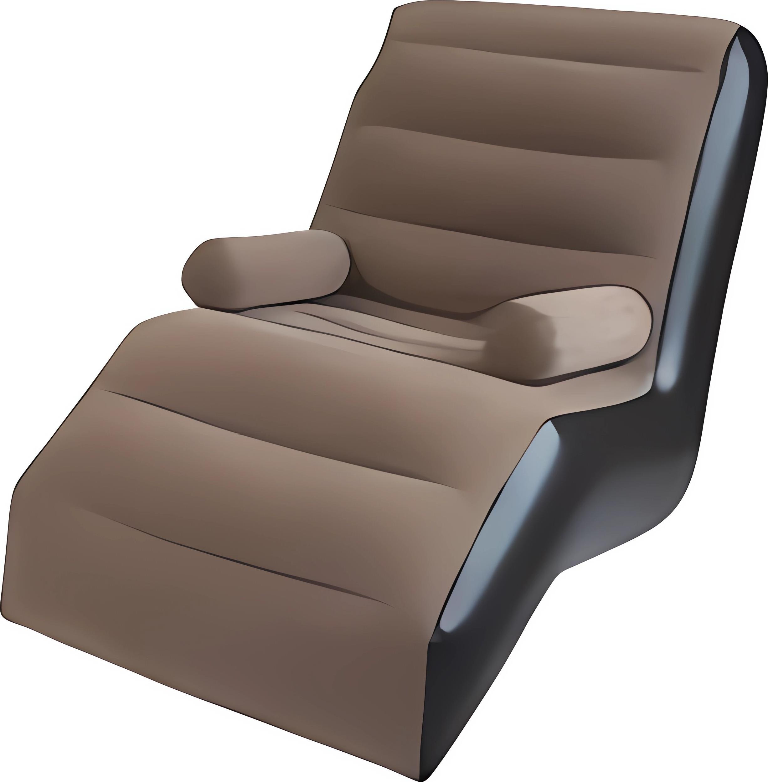 Verk 27531 Nafukovacie relaxačné kreslo s operadlom, hnedé