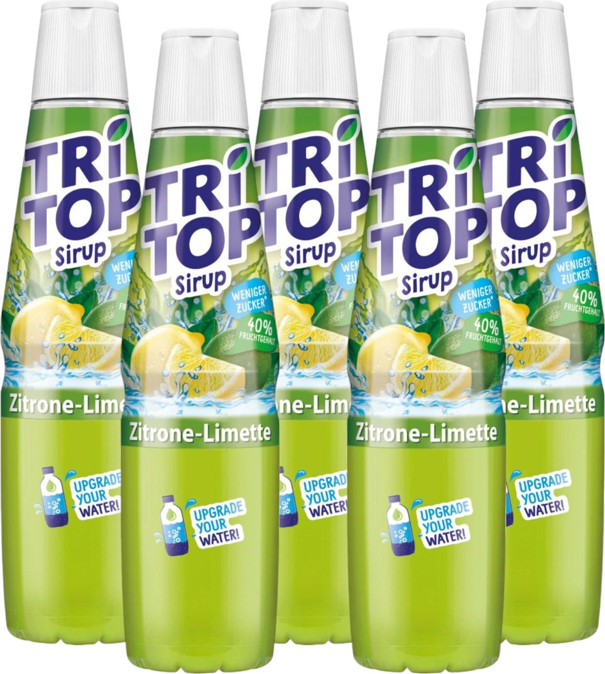 TRi TOP Sirup Zitrone-Limette 600 ml (5er Pack)