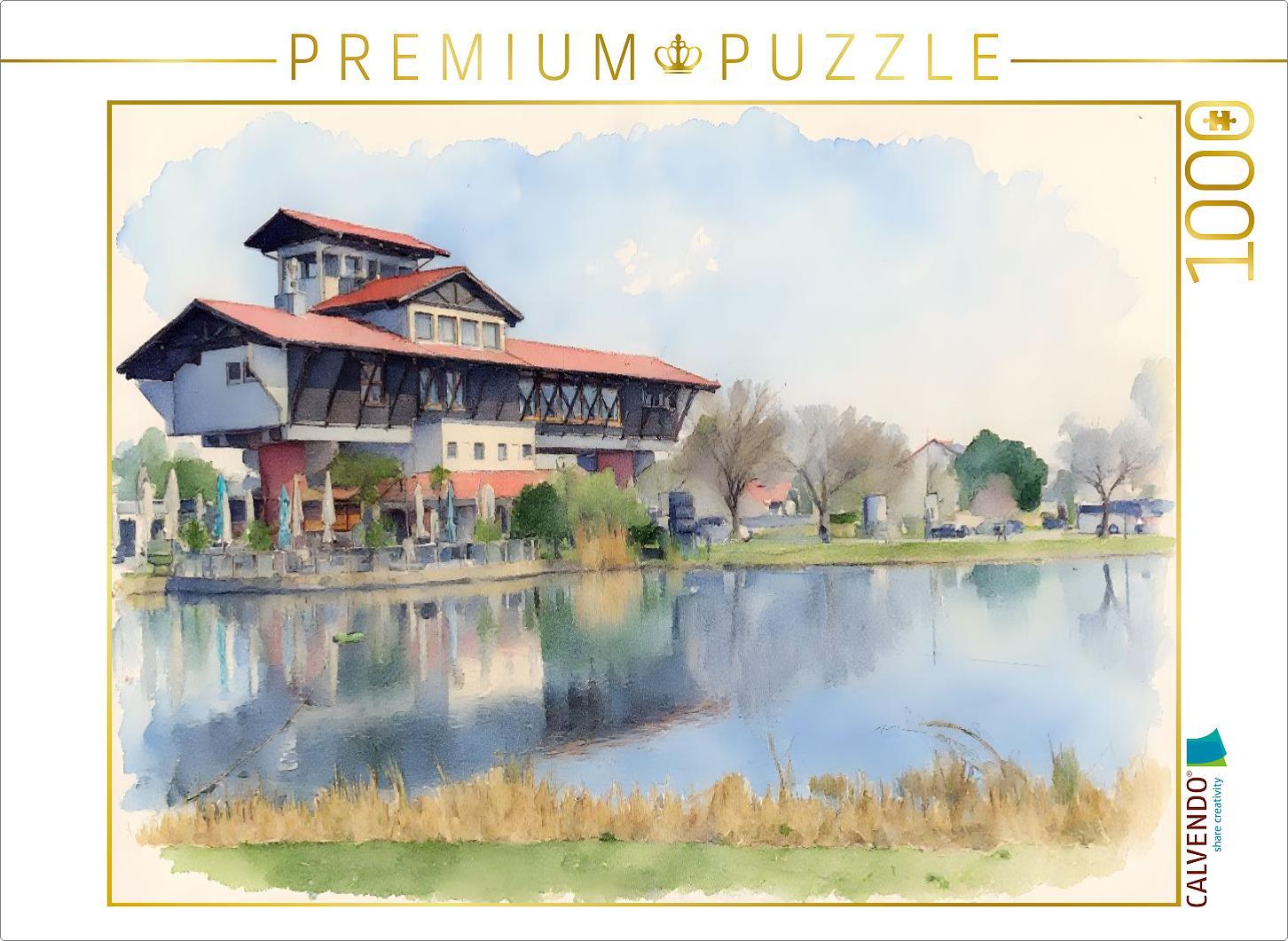 CALVENDO Puzzle Haus der Weinstraße in Bockenheim | 1000 Teile Lege-Größe 64x48cm Foto-Puzzle für glückliche Stunden