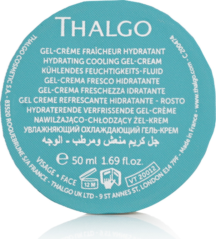 Thalgo Source Marine Hydrating Cooling Gel-Cream - Refill Dehydrated Skin 50 ml
