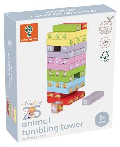 Instabiler Turm mit Tieren, Orange Tree Toys