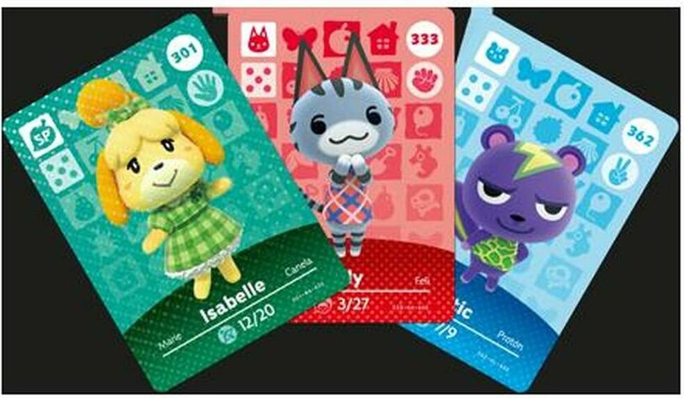 Interaktívna hračka Nintendo amiibo Animal Crossing Cards - Séria 4 Balenie 3 ks 3 ks