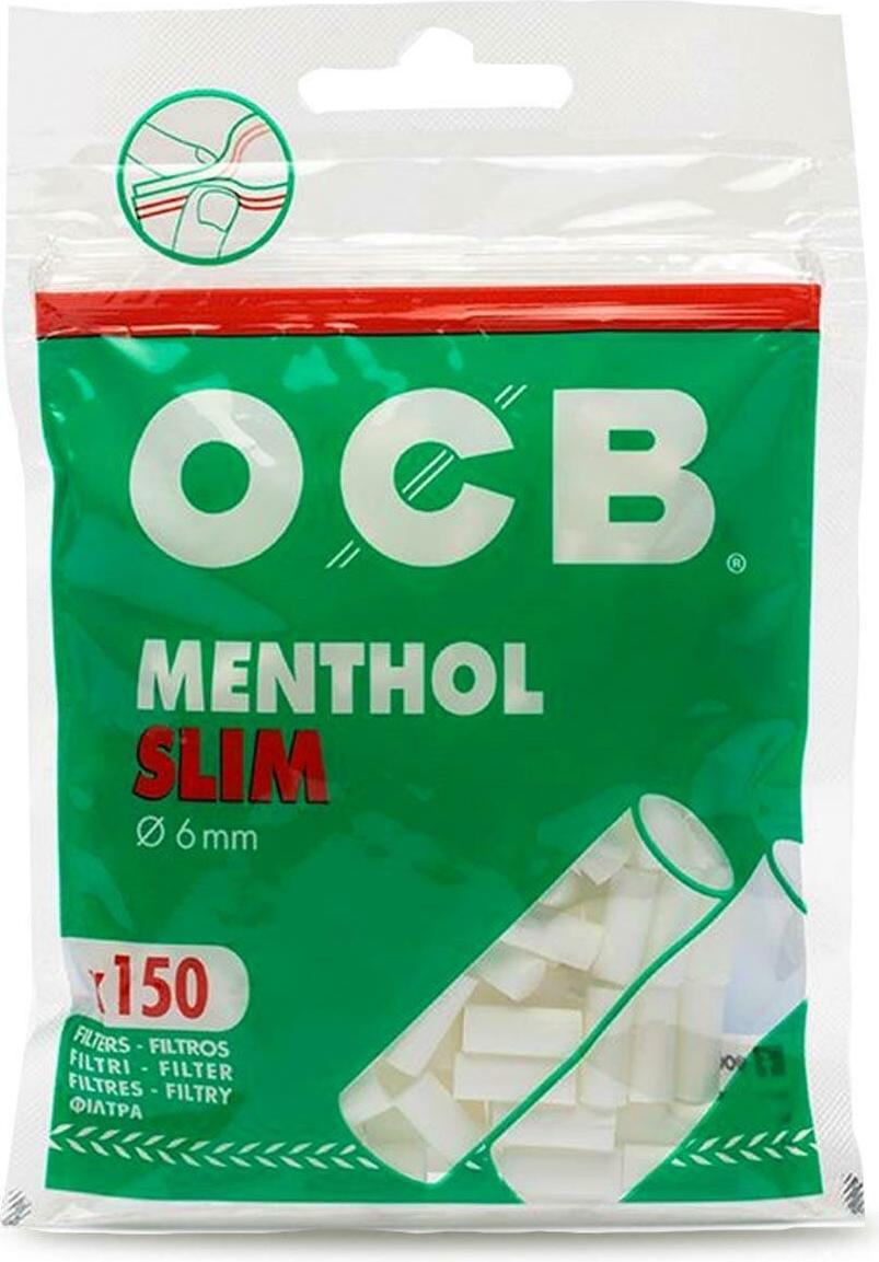 OCB Slim Menthol Filter fi6 a`150