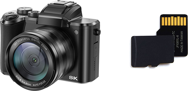 INF Dual-Kamera 8K Digitalkamera DC226 mit 32G TF-Karte 378275