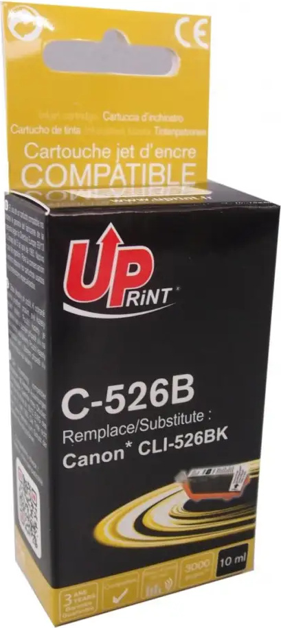 @office UPrint kompatybilny ink / tusz z CLI526BK, C-526B, black, 10ml, z chipem