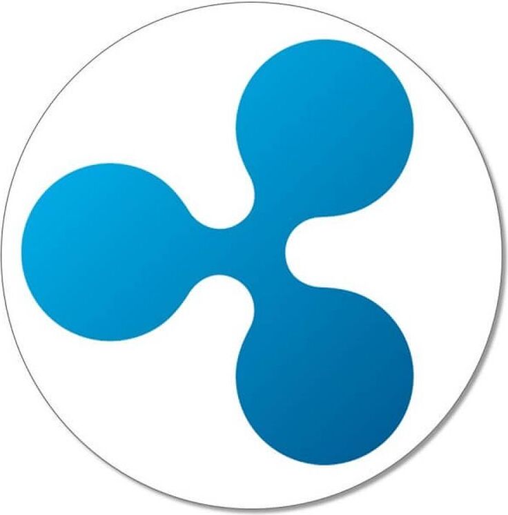 Save-Your-Bitcoins.com Aufkleber Ripple Logo Ø 95 mm 10-er Pack