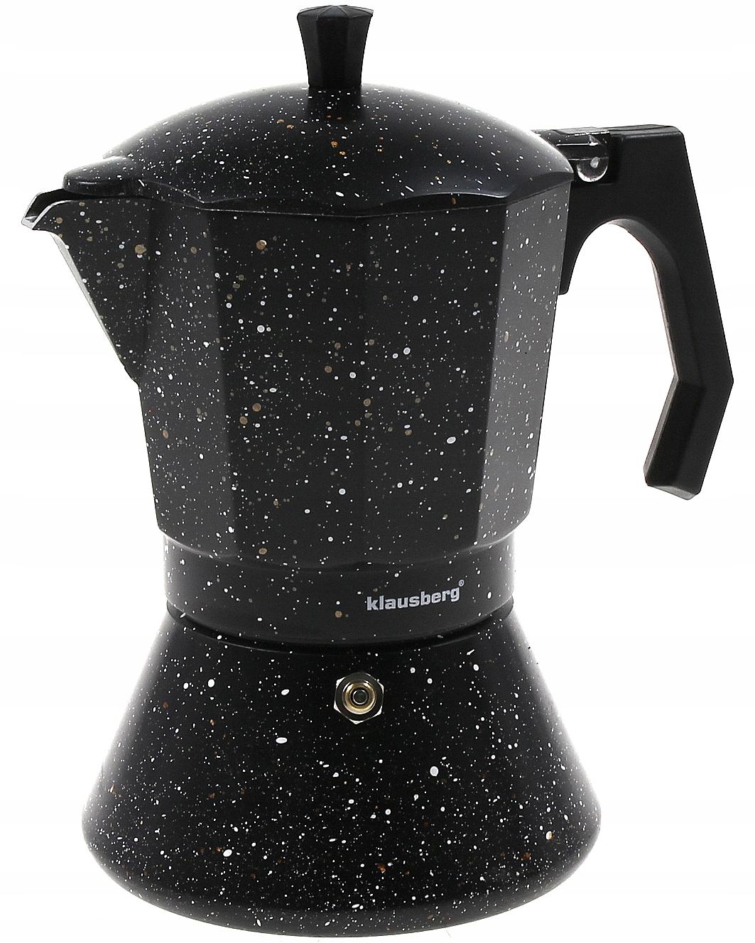 Klausberg 9-Tassen-Espressokocher 450 ml Induktion/Gas KB-7160 450 ml 20,5 cm