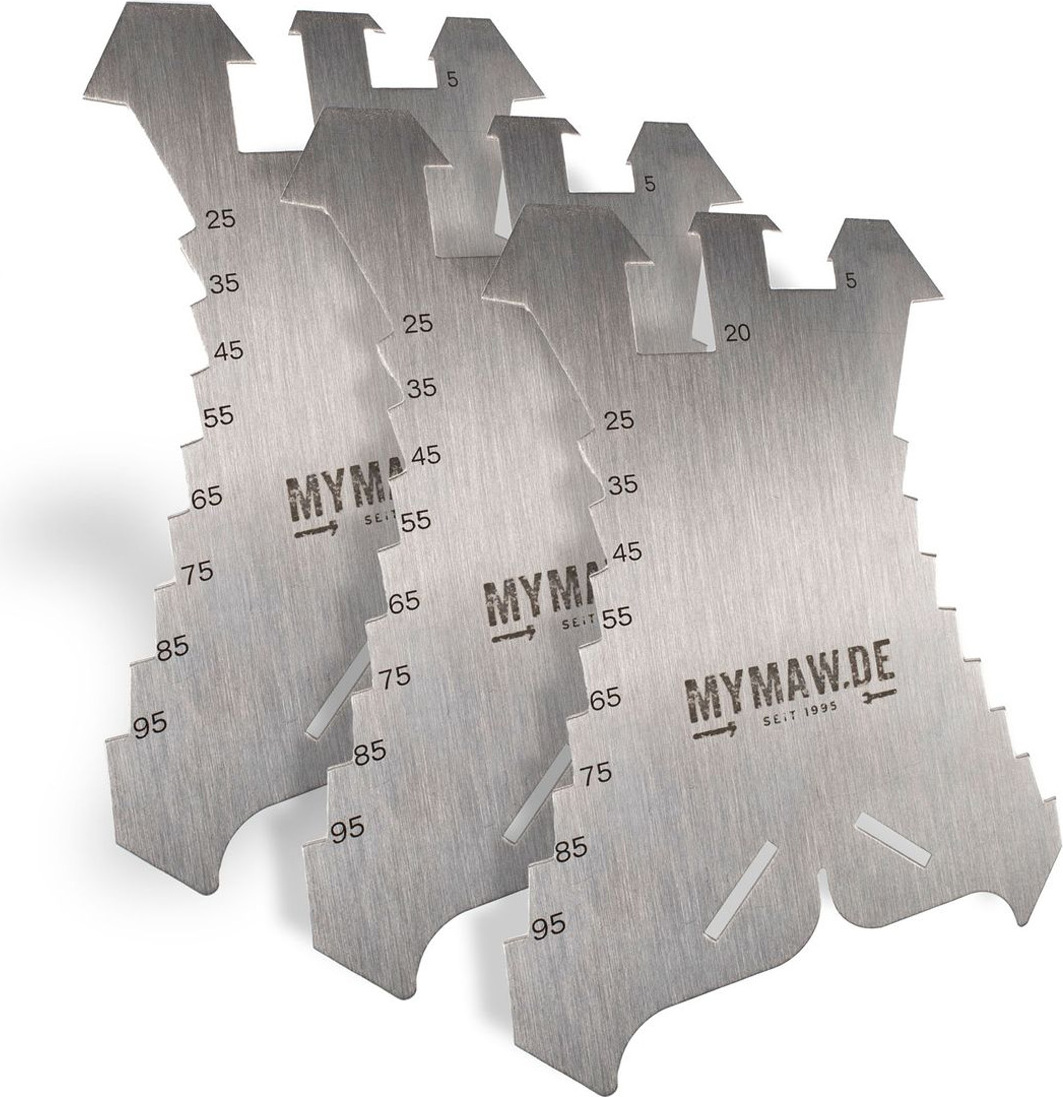 MAW 3 x Anreißschablone aus Edelstahl Anreißer… 1761