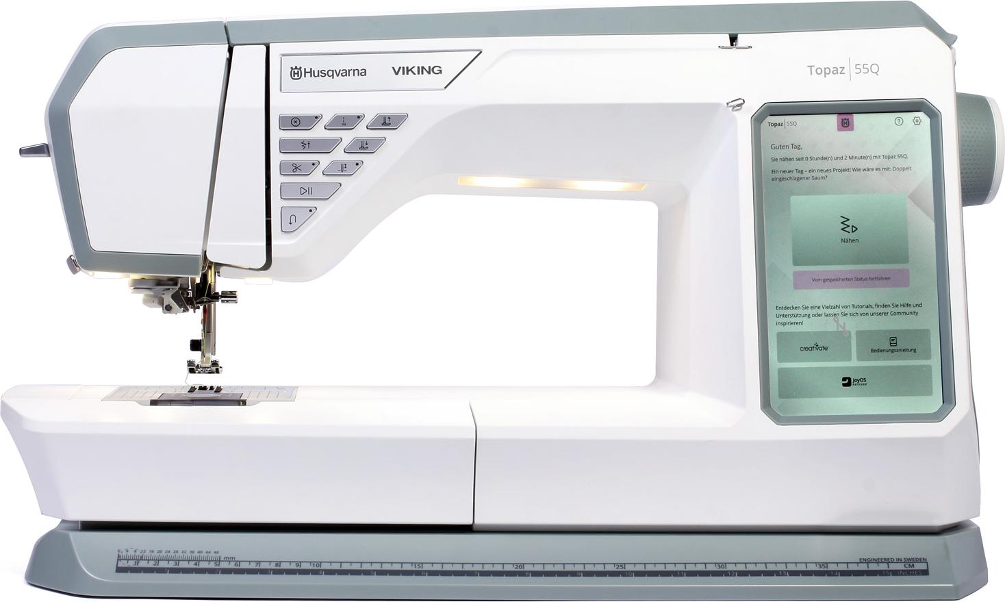 Husqvarna Viking Nähmaschine Topaz 55Q mit 7-Zoll-Farb-Touchscreen, 250 mm Arbeitsfläche, 470 Stichen und SENSORSYSTEM™ 957408140