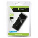 Techly Mini - Hub - 4 x USB 2.0 - Desktop
