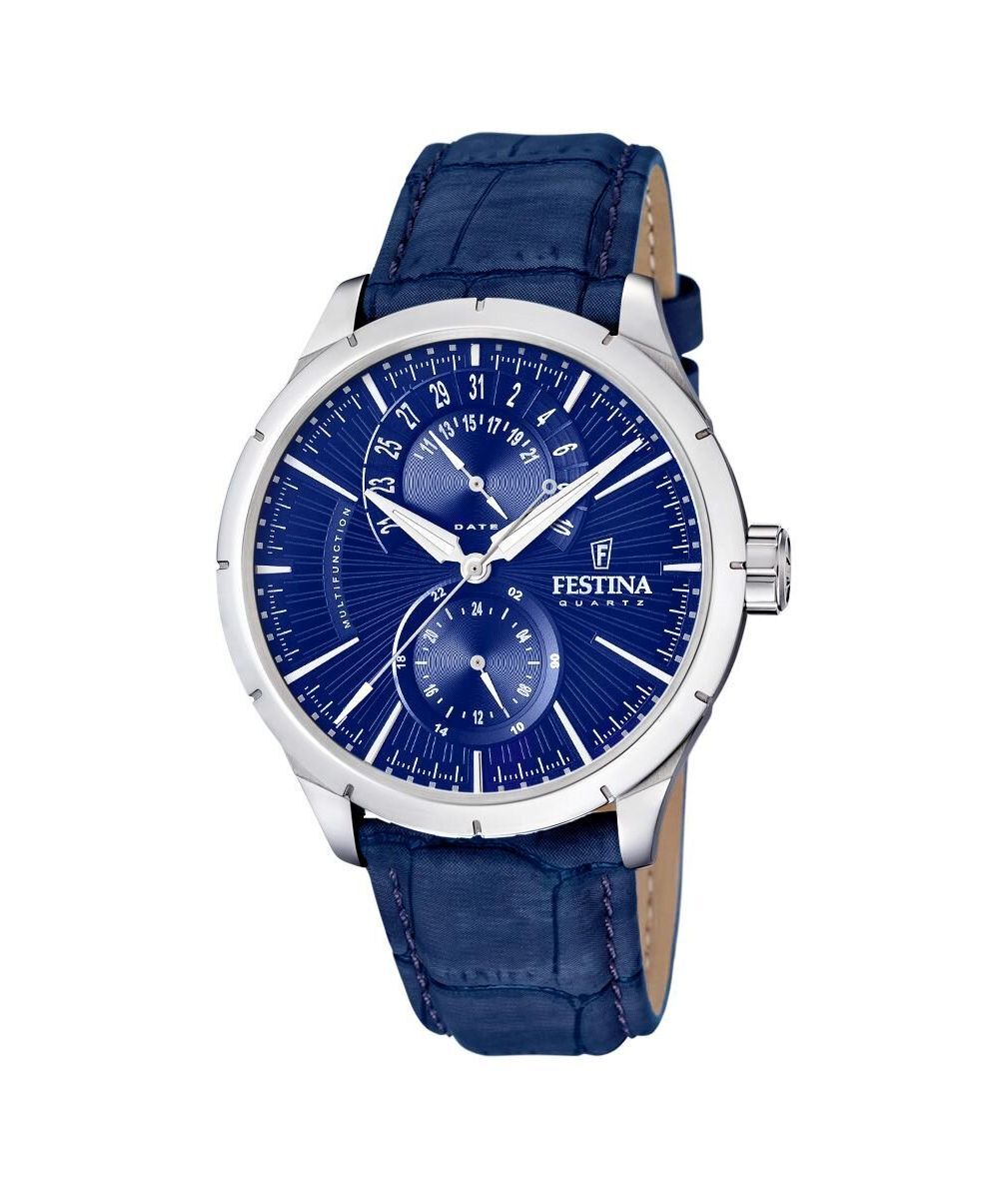 Festina Klassik Herren Armbanduhr Klassik Leder F16573/7