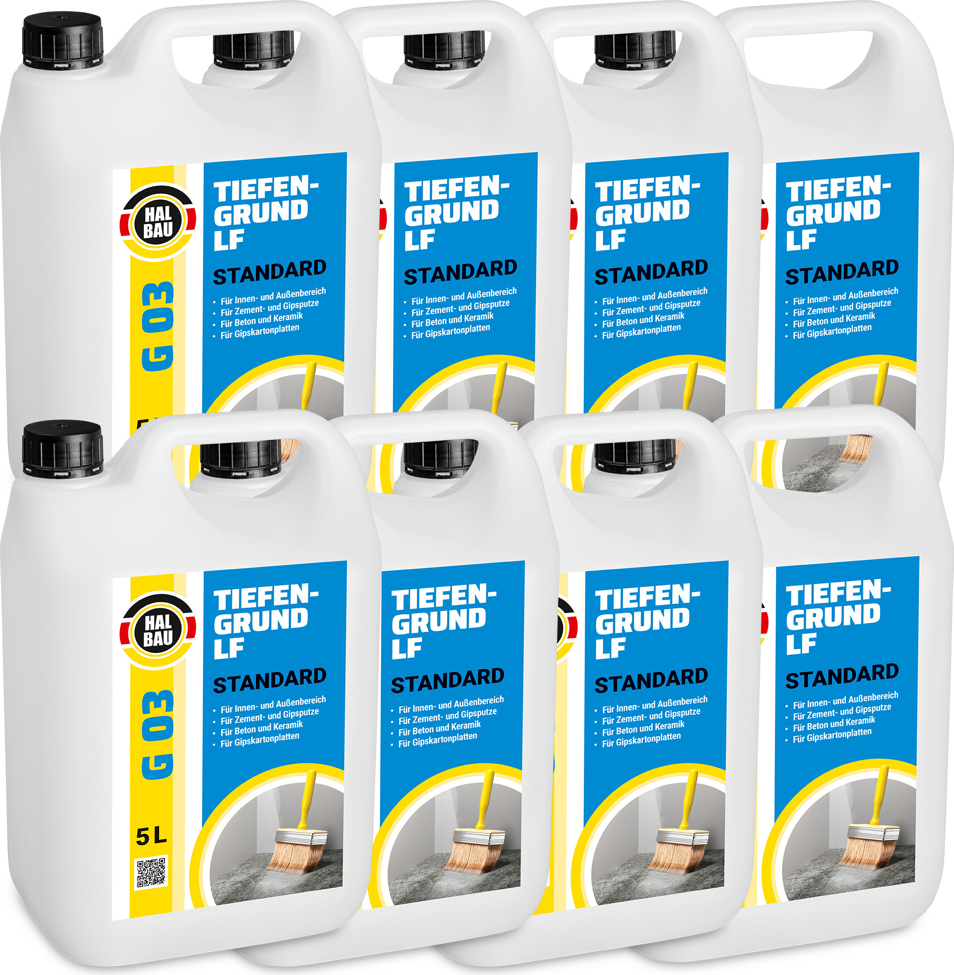 Hangato GmbH Tiefengrund Standard 40L Grundierung Haftgrund Wand Boden Innen Außen HB G03 HB_G03_40