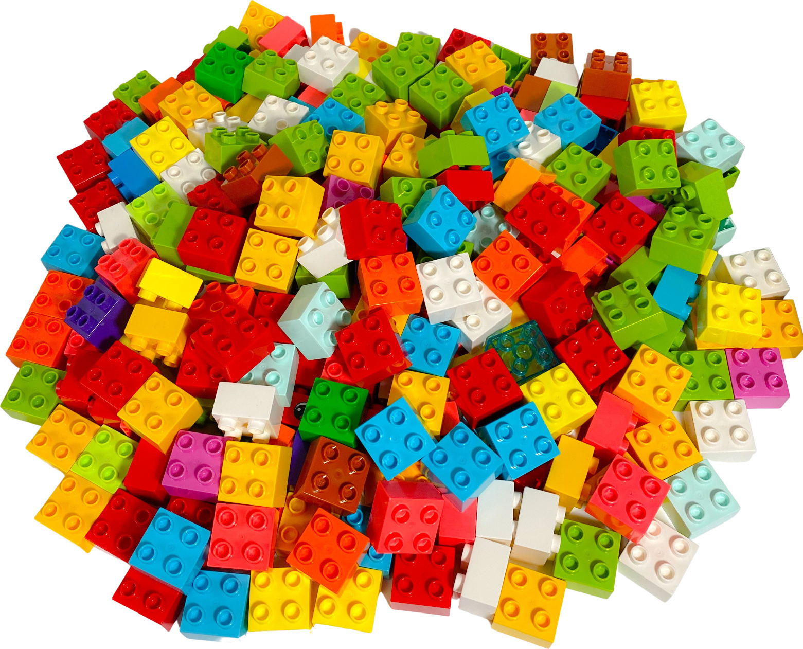 Stavebnica LEGO® DUPLO® 2x2 kocky Zmiešané farby - 3437 NOVINKA! Množstvo 100x