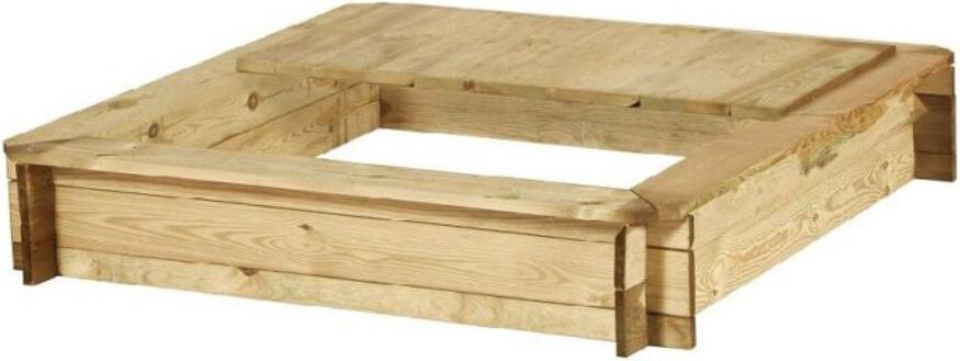 Marimex Pieskovisko s poklopom drevo 120 x 120 cm